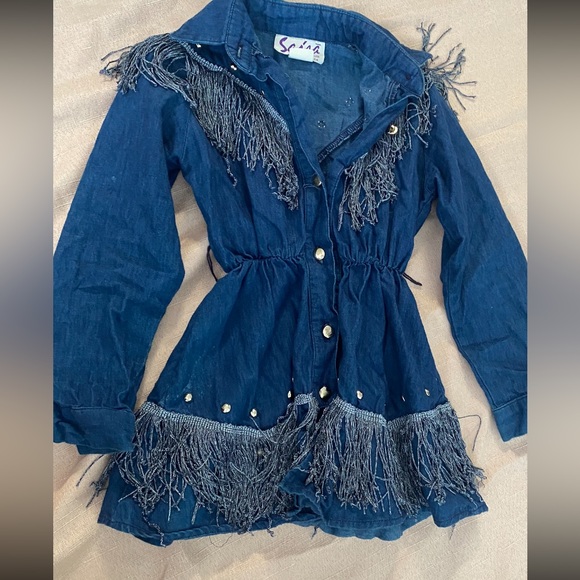 Gap Jeans overall Jumpsuit toddler size 5 and Sasha denim dress  bundle - Picture 7 of 15